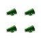 Emerald Green Cheer Megaphone Flatback Craft Embellishments (4 pcs)